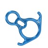 Descender Gear Aluminium Alloy 40KN Pulling Force Ox Horn Shaped