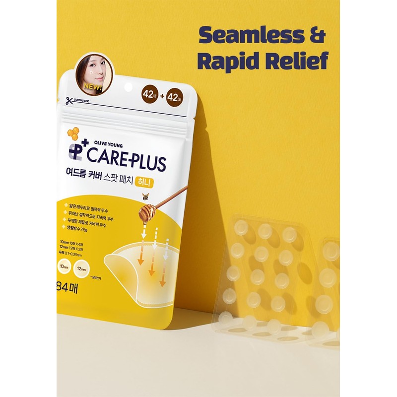 OLIVE YOUNG Care Plus Spot Patch | Hydrocolloid Acne Korean