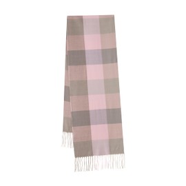 CALVIN & OLIVIA Ultra-Soft Winter Cashmere Feel Scarf Warm Long Unisex Winter Scarves Perfect Holiday Gift for Women Men, Pink Green Check, Standard