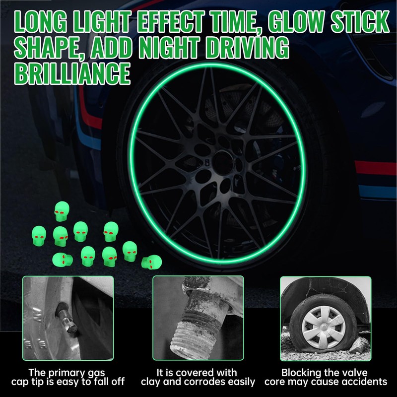 Ganbaro Car Tyre Dust Caps, Valve Caps for Car Tyres,