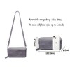Lanyani RFID Crossbody Wallet Wristlet Purse with Phone Pocket For