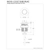 Kingston Brass KA315 Gourmetier Disposal Air Switch Button, Oil Rubbed