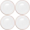 Ms Lovely Clear Glass Charger 13 Inch Dinner Plate With