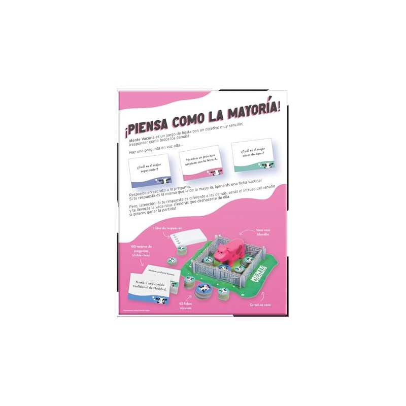 Juego DE Mesa Mente Vacuna Caja DE Carton