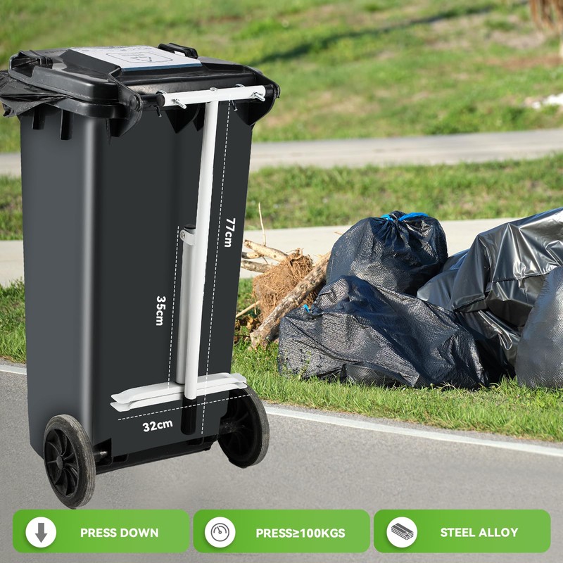 NEWTRY Manual Trash Compactor Mini, 120L Home Manual Garbage Compressor