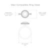 MONOLIX Slim Engagement Ring Box, Thin Unique Sliding Lid, Elegant