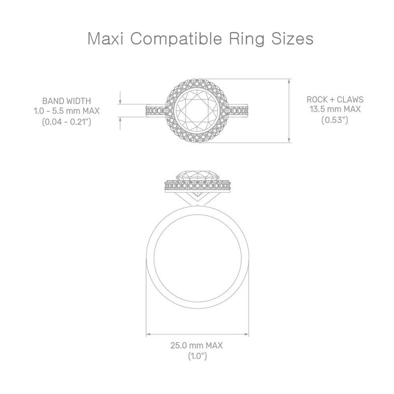 MONOLIX Slim Engagement Ring Box, Thin Unique Sliding Lid, Elegant