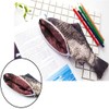 NA Fish Pen Bag Funny Pencil Case Fish Shape Zipper