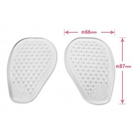 [sirufi-fitto] Sylphy Fit Women's Men's Insole Insole Shock Absorption Size Adjustable Toe Gel Cushion 2 mm 4 mm 1 Feet Minutes (Pack of 2) - white -