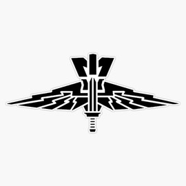 Mobile Infantry Crest from Starship Troopers Window Bumper Sticker Decal 5"