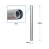 CAMVATE 15 mm Aluminium Rod Pair (Silver-White, 7.87 Inches) -