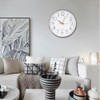 Simple Mute Quartz Wall Big Watch Hanging Clock Home Office