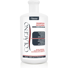 Shampoo Anticaída con Colágeno + Romero + Linaza, Ayuda a reducir la caída y estimula el crecimiento del cabello 450 ml