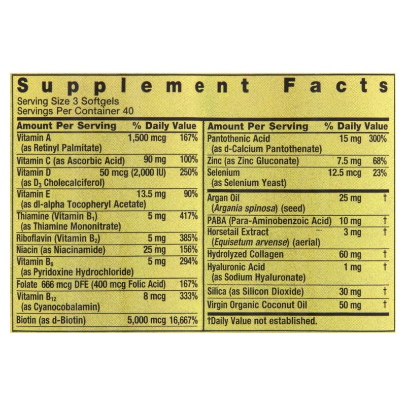 Spring Valley Extra Strength Biotin Hair Skin,Nails Diet Supplement 2pk