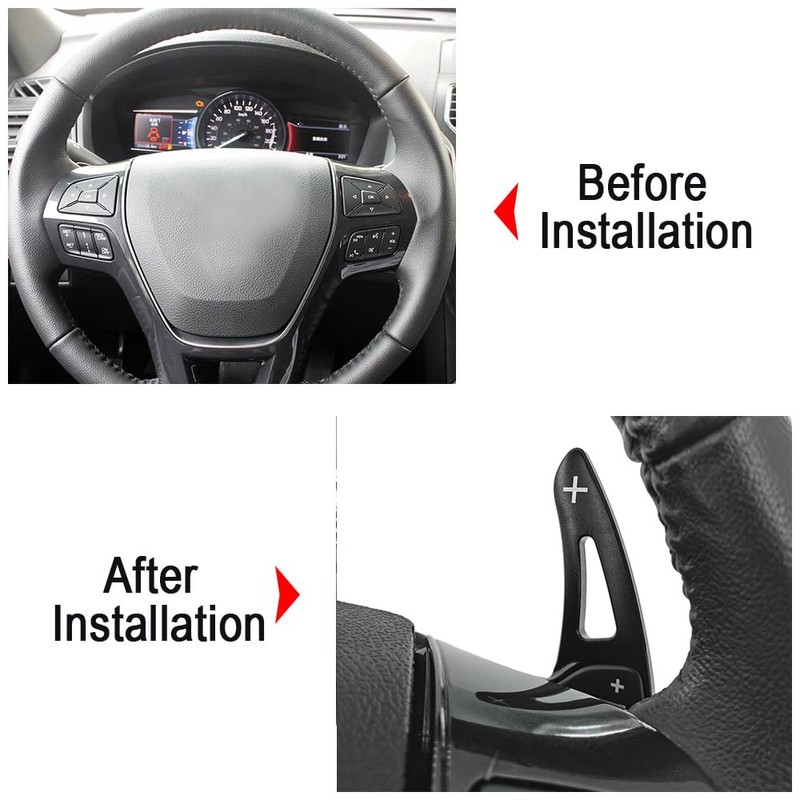 Sumaikeji Ford Explorer Steering Wheel Shift Extension Lever (Base/Limited/Platinum/Sport/XLT) -