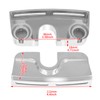 HDBUBALUS Left&Right Chrome Spark Plug Head Bolt Covers Fit for