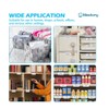 Meetory 50 PCS Clear Plastic Label Holders for Wire Shelf