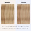Sassina Invisible Wire Hair Extensions Real Human Hair with Transparent
