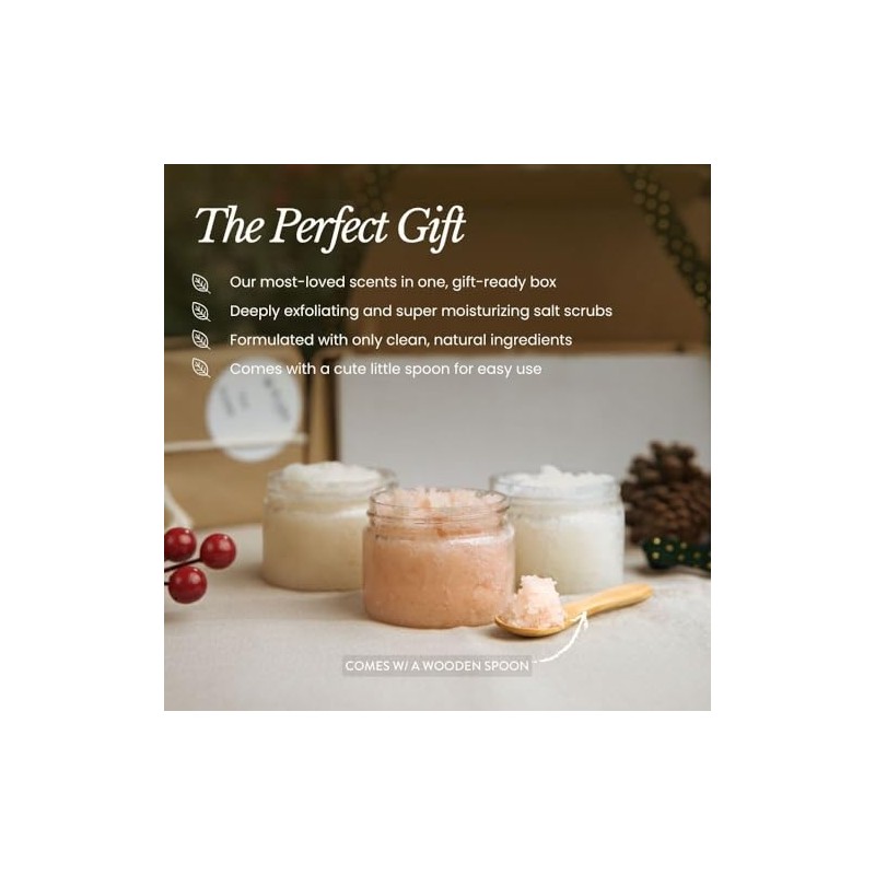 Bare Botanics Body Scrub Gift Set Gentle Exfoliator Super Moisturizer