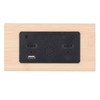 LED Digital Alarm Clock Multipurpose Wooden Clock with Voice Control