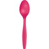 Creative Converting Premium PL Spoons, One size, Hot Magenta