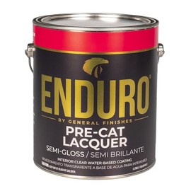 General Finishes Enduro Pre-Cat Lacquer, 1 Gallon, Semi-Gloss