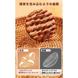 頭皮マッサージ 28本指 スカルプブラシ 頭皮ブラシ 木製 ヘッドマッサージャー 櫛 ブラシ 頭皮ツボ押し 疲れ緩和 育毛ケア 痒み止め 肩こり ストレス解消 小型 ミニ 男女兼用