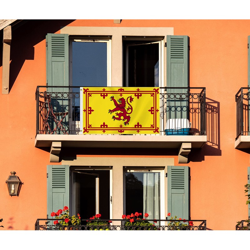 3×5 FT Scotland Rampant Lion Flag,Large Scottish Outdoor Banner,75D Scotsman
