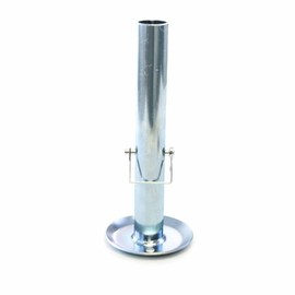 Drop Leg Foot Pad for 2" Trailer Jack Tube – Fits Standard Camper RV Utility A-Frame Jacks – 26026 Compatible