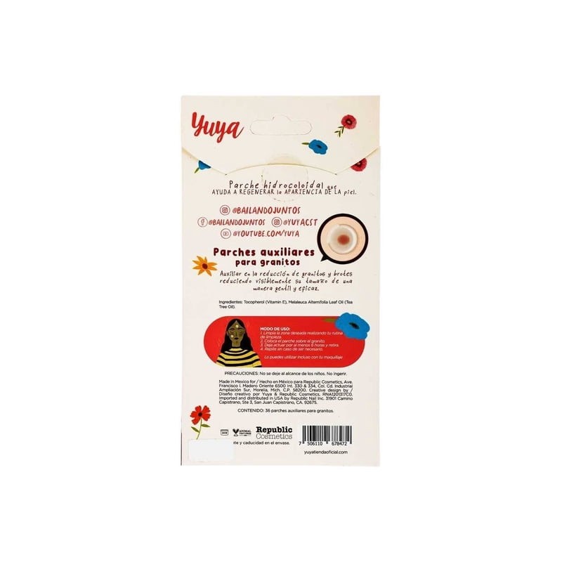 Parches antigranitos Yuya Republic Cosmetics 36 parches