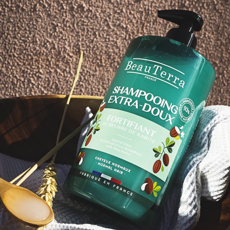 BeauTerra Shampoo Fortificante Extra Suave con hidrolizado de queratina. Shampoo
