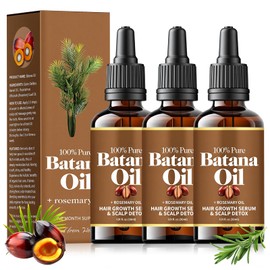 3PCS Aceite De Batana,Aceite De Batana Para El Cabello,Capilar de Romero,Realza el brillo y nutre el cabello,Apto para hombres y mujeres, apto para to
