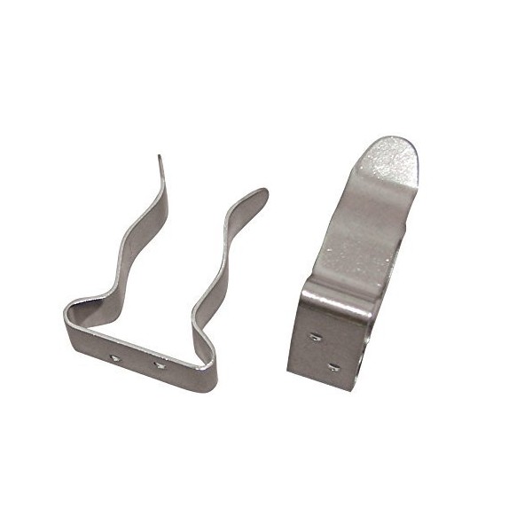 Osculati pair of stainless steel support clips for boat hooks