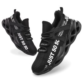 Furuian Steel Toe Shoes for Men Lightweight Women Safety Shoes Comfortable Steel Toe Sneakers, Black Size M7/W8.5