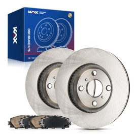 KAX 10.04" Front Rotors and Pads Kit For 2007-2011 Toyota Yaris, 2012-2019 Toyota Prius C, 2012-2018 Toyota Yaris 1.5L, 2013 Scion iQ -