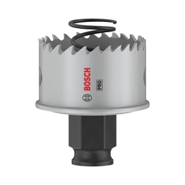 Bosch 1 x Pro Sheet Metal Power Change Plus Hole Saw (for Stainless Steel Sheets, Steel Sheets, Diameter 44 mm, Professional Accessories Drill/Screwdriver)