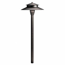 Kichler 15480CBR One Light Path Light, Centennial Brass, 8.5"