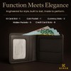 K KANAK -Prince Wallet, Genuine Leather Wallet,Bifold Men's Wallet, Safe