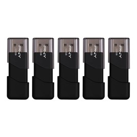 PNY P-FD128X5ATT03-MP 128GB Attaché 3 USB 2.0 Flash Drive, Black (Pack of 5)