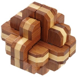 Philos 6055-Flower-Puzzle Bamboo Green Games Puzzle 12-Piece Puzzle.