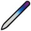 Mont Bleu Coloured Glass Nail File in Black Velvet Bag