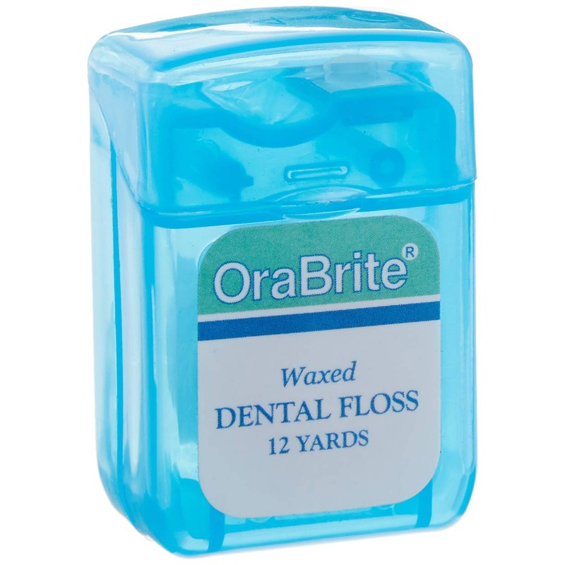Oraline Adult Dental Floss, 12 yds, Waxed