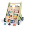 Wooden Baby Walker with Wheels, Baby Walker for Boys 6-12