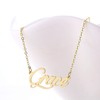 HUAN XUN Gold Color Plated Pendant Elegance Lady Name Necklace,