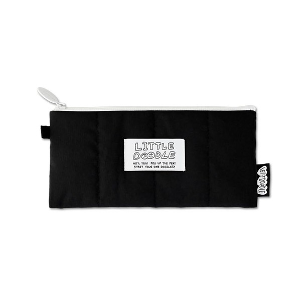Monolike Little Doodle Cushion Pencil Case, Black - Pencil Pouch,