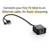 fireCable Ethernet Adapter for FireStick & Streaming Media Players (Connects