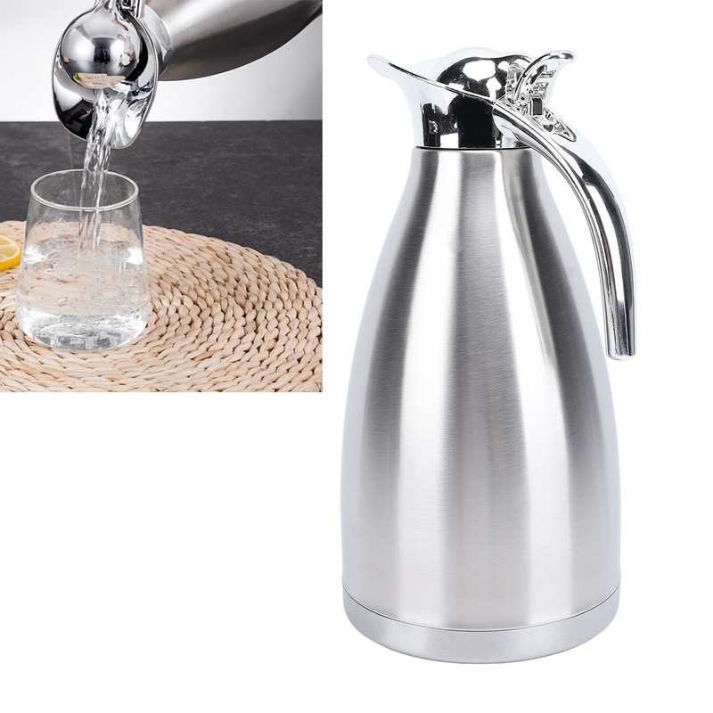 Stainless Steel Thermal Coffee Pot Multipurpose European Style Double Wall
