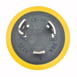 Parkworld 691777 AC Adapter L5-20P to TT-30R, 3-Prong 20 AMP Generator Locking L5-20 Male Plug to RV TT-30 Female Receptacle (Yellow)