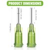 Honoson 150 Pieces Industrial Blunt Tip 1/2 Inch with Luer