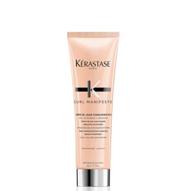 Kérastase Curl Manifesto, Crème de Jour Fondamentale Conditioner, Leave-In Treatment & Heat Protectant, Controls Frizz & Enhances Curls, For All Curly Hair Types & Textures, 150 ml